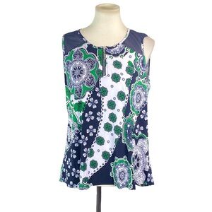 Woman’s SJS floral medallion tank top size XL